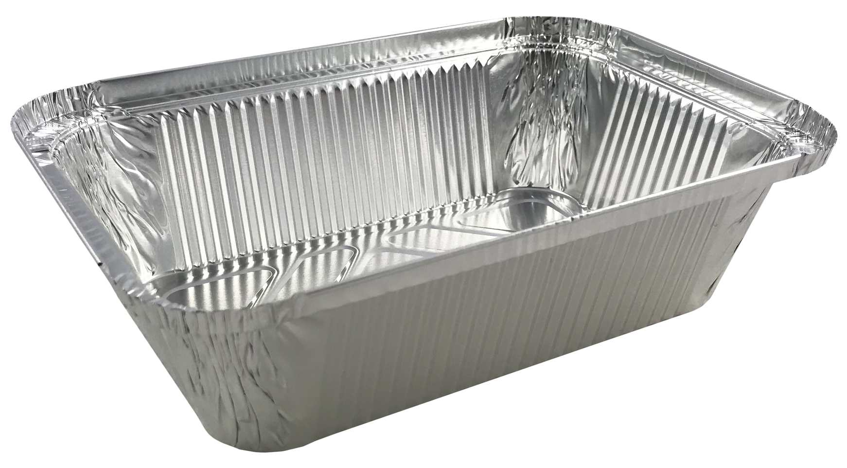Foremka aluminiowa prostokątna 900ml do zamykania, srebrna, jednorazowa do pieczenia.