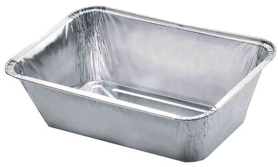 Foremka aluminiowa prostokątna R56 1000ml do wypieku i pakowania wyrobów cukierniczych.