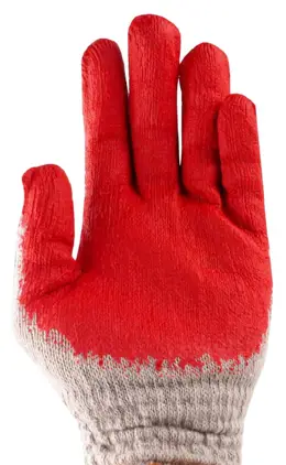 Rękawice ochronne WAMPIRKI 1para z dzianiny powlekane gumą Rękawice robocze, wampirki powlekane są gumą od strony chwytnej oraz zakończone ściągaczem. Dobrze sprawdzają się przy pracach domowych, ogrodowych, szlifierskich, budowlanych i wielu innych.