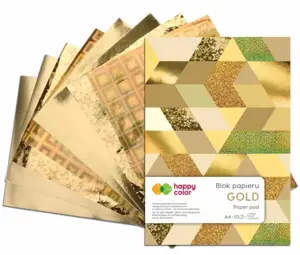 Blok GOLD A4 10 kart 150-230g Happy Color