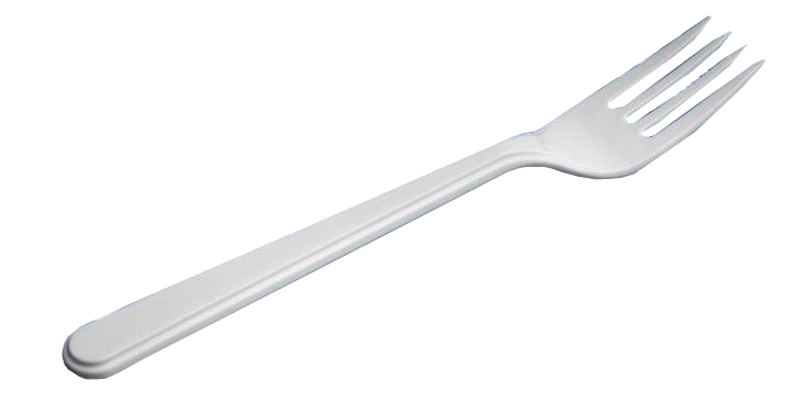 Widelec Superior biały 17,5cm z tworzywa, opakowanie 50 sztuk