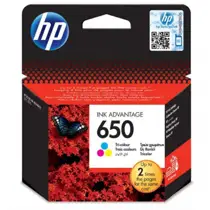 Tusz HP 650 kolor ORYGINAŁ 200 stronDJ2515AiO 3515e-AiO