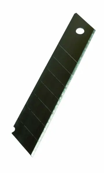 Wymienny wkład do nożyków. Ostrze uniwersalne do wszystkich nożyków z wymiennym ostrzem o szerokości: 18mm. Każde z ostrzy zbudowane jest z mniejszych elementów, które można odłamywać po stępieniu materiału. Dzięki czemu nie trzeba wymieniać całego noż...