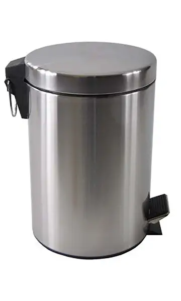 KOSZ  okrągły stal chrom 12 L SATYNA