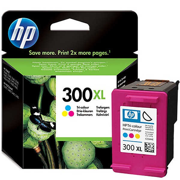 Tusz HP 300 XL color trójkolorowy w malinowym kartridżu, zamiennik do drukarek HP.