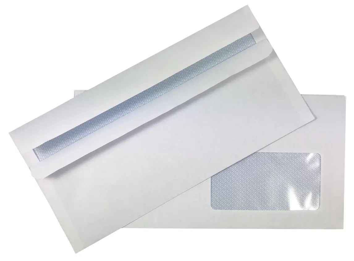 Koperta biała C6, rozmiar: 162x229mm, DL z okienkiem po prawej stronie, rozmiar okna: 45x90mm. 10 szt w opakowaniu, 1000 szt w kartonie.

