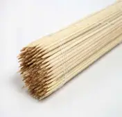 Patyki do szaszłyka drewniane 40 cm, opakowanie 100 sztuk, wiązka ostrych końcówek