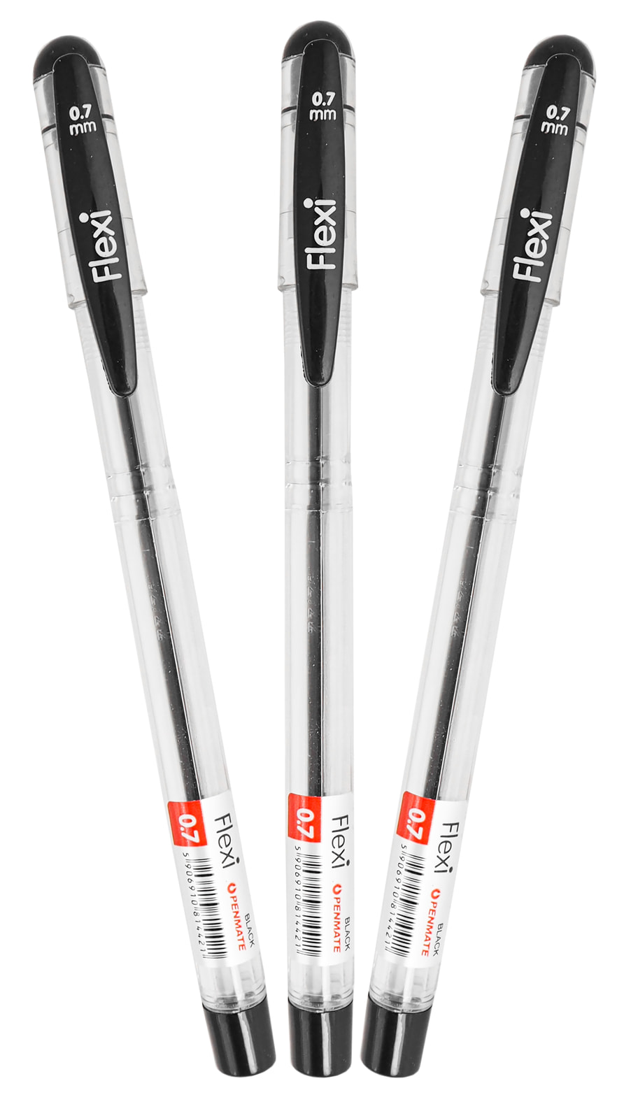 Długopis FLEXI Penmate 0,7mm CZARNY Długopis Flexi Penmate 0,7mm czarny, opakowanie 3 sztuk z niklowo-srebrną końcówką.