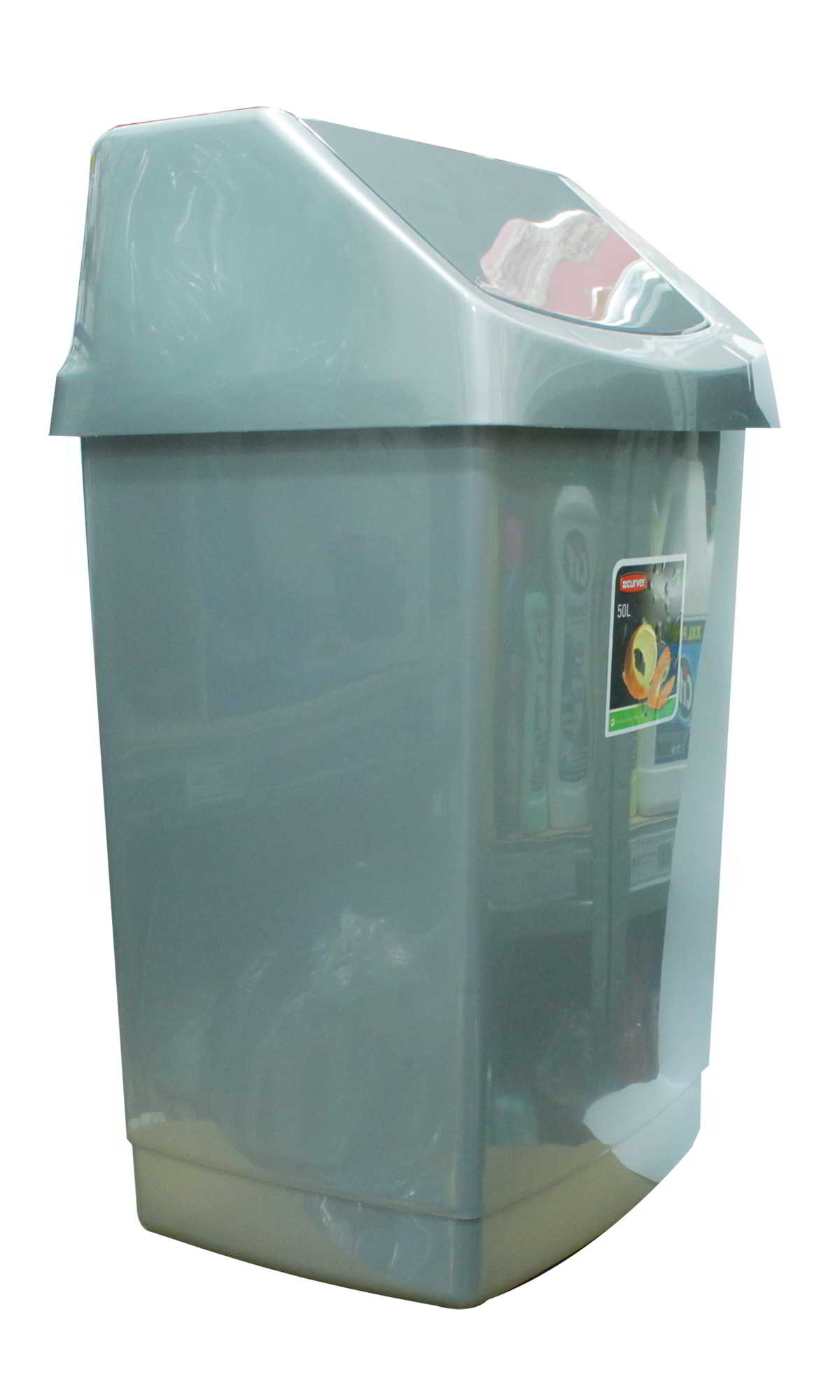 Kosz na śmieci o pojemności 50L , wykonany z tworzywa sztucznego - pojemnik dzięki temu jest lekki. Kosz otwierany ręcznie przy pomocy uchylnej pokrywy, która jest w łatwy sposób zdejmowana. Prosty w obsłudze, opróżnianiu i czyszczeniu.
Kolor srebrny ...