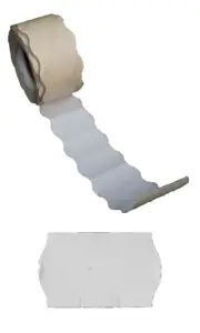 Taśma do metkownic biała 2rzęd. Fala