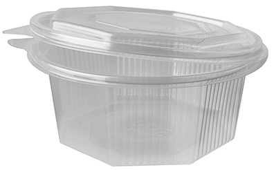Pojemnik OCTOBOX zespolony 750ml 1szt 7,3 cm x 16,7 cm x 16,3 cm Pojemnik OCTOBOX 750ml z przezroczystym polipropylenu z zawiasową pokrywką, ośmiokątny kształt.