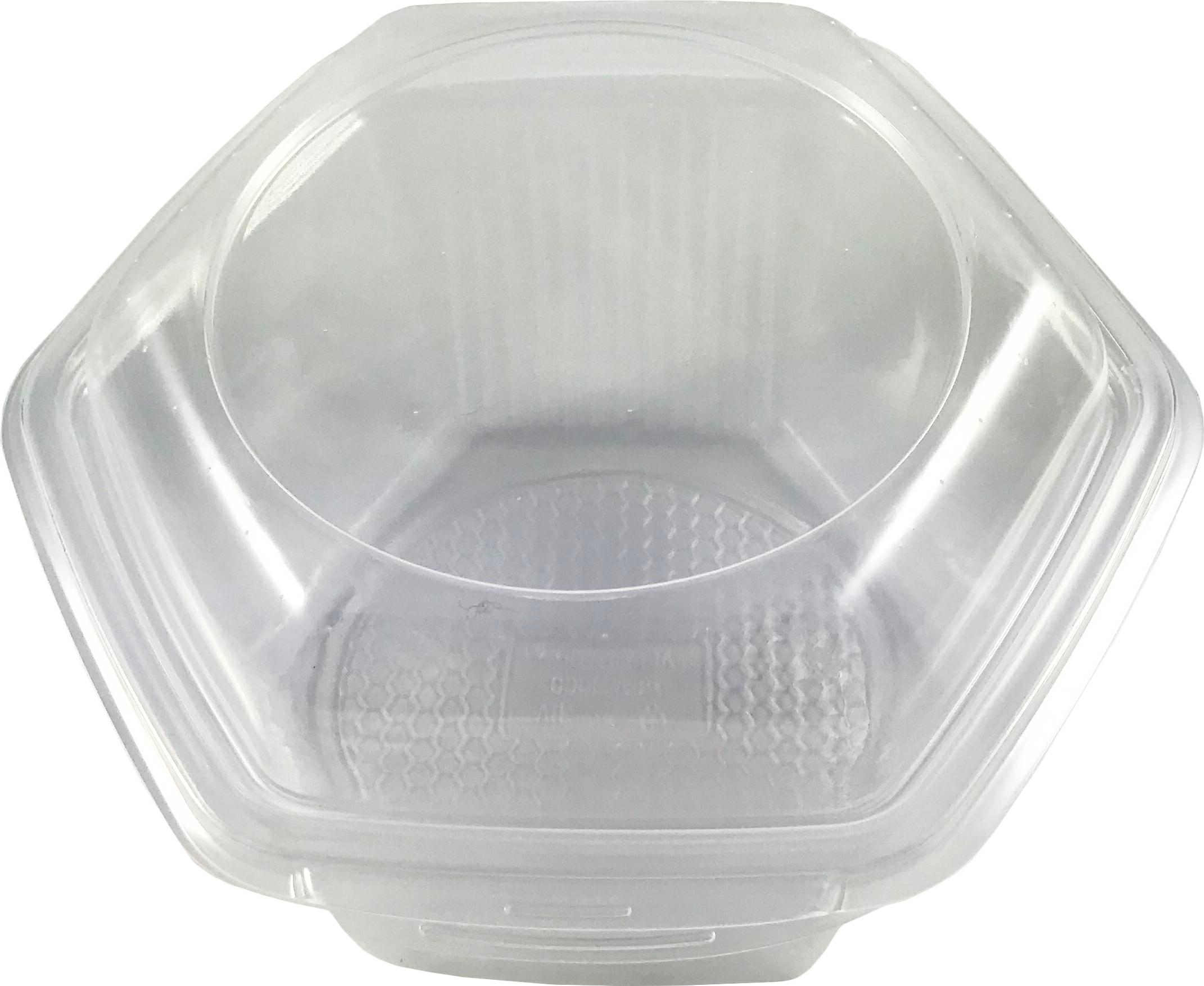 Pojemnik OCTOBOX zespolony 1000 ml 1szt9,6 cm x 16,7 cm x 16,3 cm Ośmiokątny pojemnik OCTOBOX 1000ml z polipropylenu, przezroczysty, z pokrywką zespoloną.
