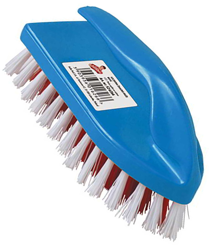 Szczotka żelazko duża do szorowania. Posiada wygodną rączkę, całość wykonana z plastiku.

Rączka ze specjalnym oparciem dla kciuka. Posiada twarde włosie idealne do szorowania. Włosie o wysokości 2,5cm.
