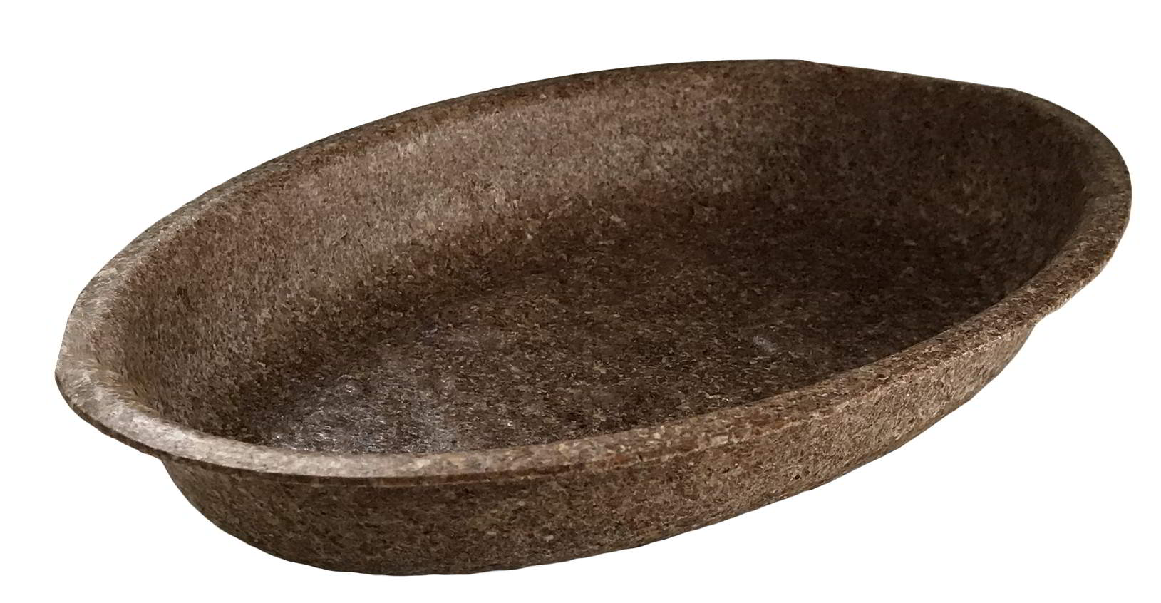 Półmisek z OTRĄB PSZENNYCH fi 24x16 Półmisek z otrąb pszennych, owalna forma, wymiary 24x16 cm, brązowy kolor