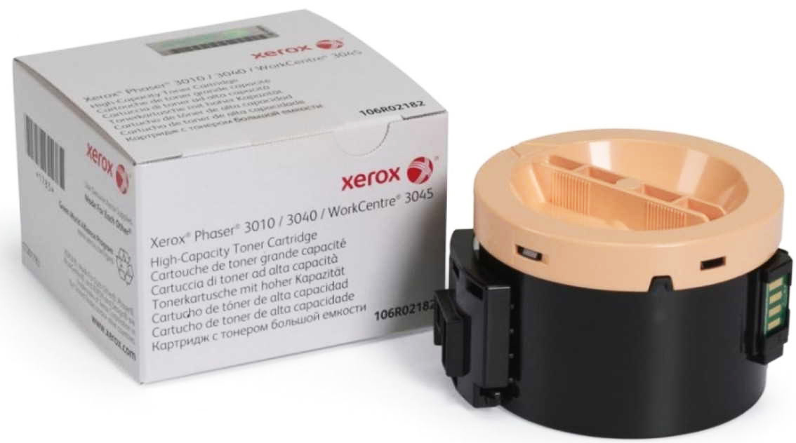 Toner XEROX 106R02182 do drukarek Phaser 3010 3040 3045 w opakowaniu pudełkowym z kartridżem.