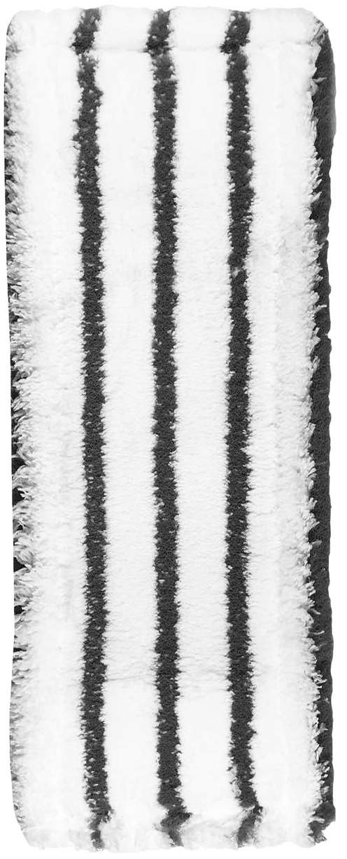 Mop płaski 50 cm MikroGrunt TES z mikrowłókien, biały z szarymi pasami, do mycia na mokro.