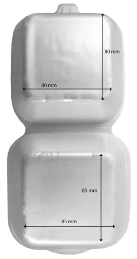 Pudełko styr. hamburger mały 1szt HP-7