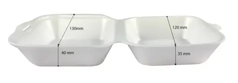 Pudełko styr. hamburger mały 1szt HP-7