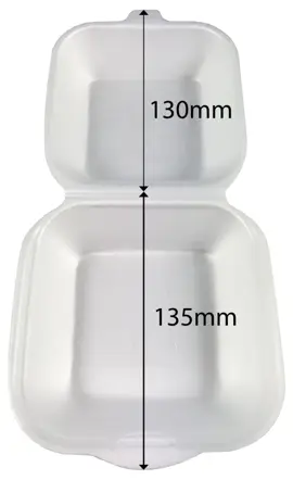 Pudełko styr. hamburger mały 1szt HP-7