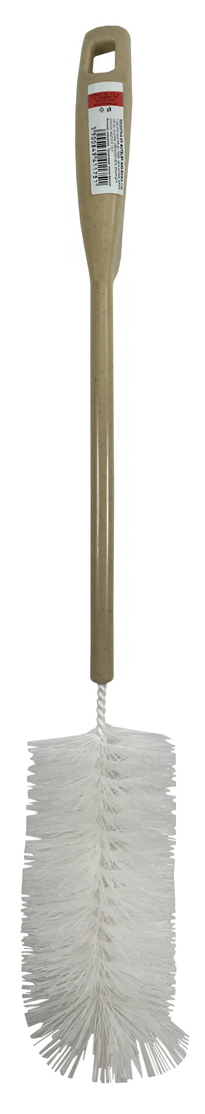 Szczotka do butelek Małgosia z beżową rączką i białą główką do czyszczenia, długość 34 cm