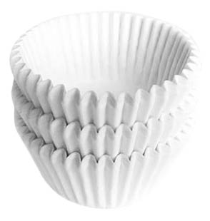 Papilotki okrągłe białe do pieczenia, opakowanie 2000 sztuk, papier odporny na tłuszcz.