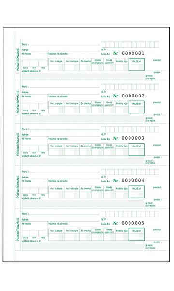 Druki akcydensowe przeznaczone do wypełniania, wykorzystywane w czynnościach urzędowych, handlowych. Niezbędne w funkcjonowaniu firm, urzędów i innych jednostek zgodnie z obowiązującymi normami prawnymi.