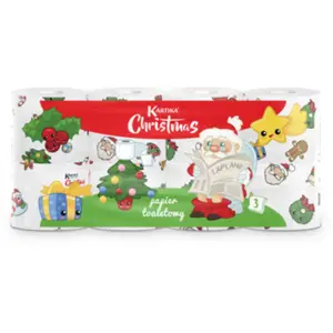 Papier toaletowy KARTIKA CHRISTMAS  3-war. 8 rolek 200 listków