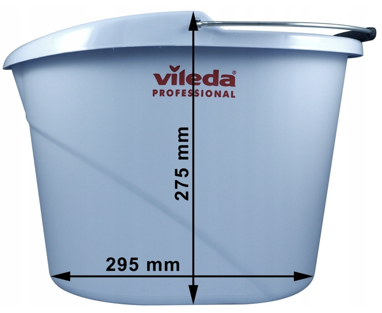 Wiadro Vileda UltraSpeed Mini 10l białe owalne z metalowym uchwytem do czyszczenia