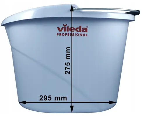 Wiadro Vileda UltraSpeed Mini 10l białe owalne z metalowym uchwytem do czyszczenia
