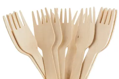 Widelec DREWNIANY 16,5cm 100szt