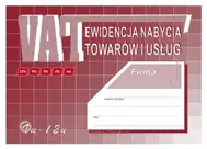 DR Ewidencja Nabycja Towar i Usług A5 Druki akcydensowe przeznaczone do wypełniania, wykorzystywane w czynnościach urzędowych, handlowych. Niezbędne w funkcjonowaniu firm, urzędów i innych jednostek zgodnie z obowiązującymi normami prawnymi.