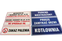 Tablica PCV 20/40 Zakaz parkowania