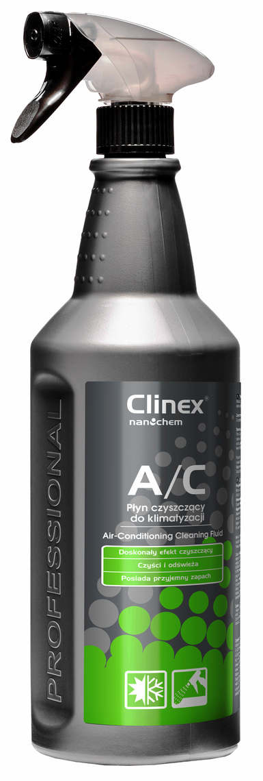 CLINEX A/C płyn czyszczący do klimatyzacji 1L w butelce ze spryskiwaczem