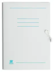 Teczka papierowa biała wiązana A4 250g Bezkwasowa  NADRUK