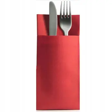 Serwetka KANGUREK 32x38  Czerwona 50szt na sztućce