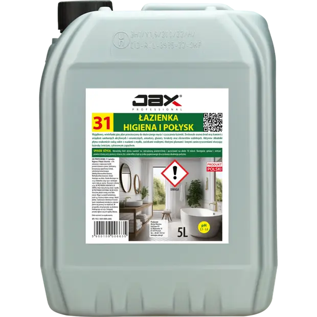 JAX Płyn do mycia ŁAZIENKI 31  5L