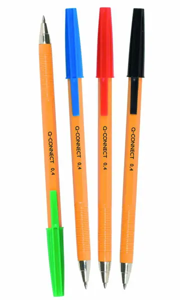 Długopis Connect, jednorazowy, klasyczny. Grubość lini pisania: 0,7mm. Skuwka z klipsem w kolorze tuszu.